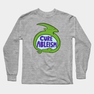 Cure Ableism Lime Long Sleeve T-Shirt